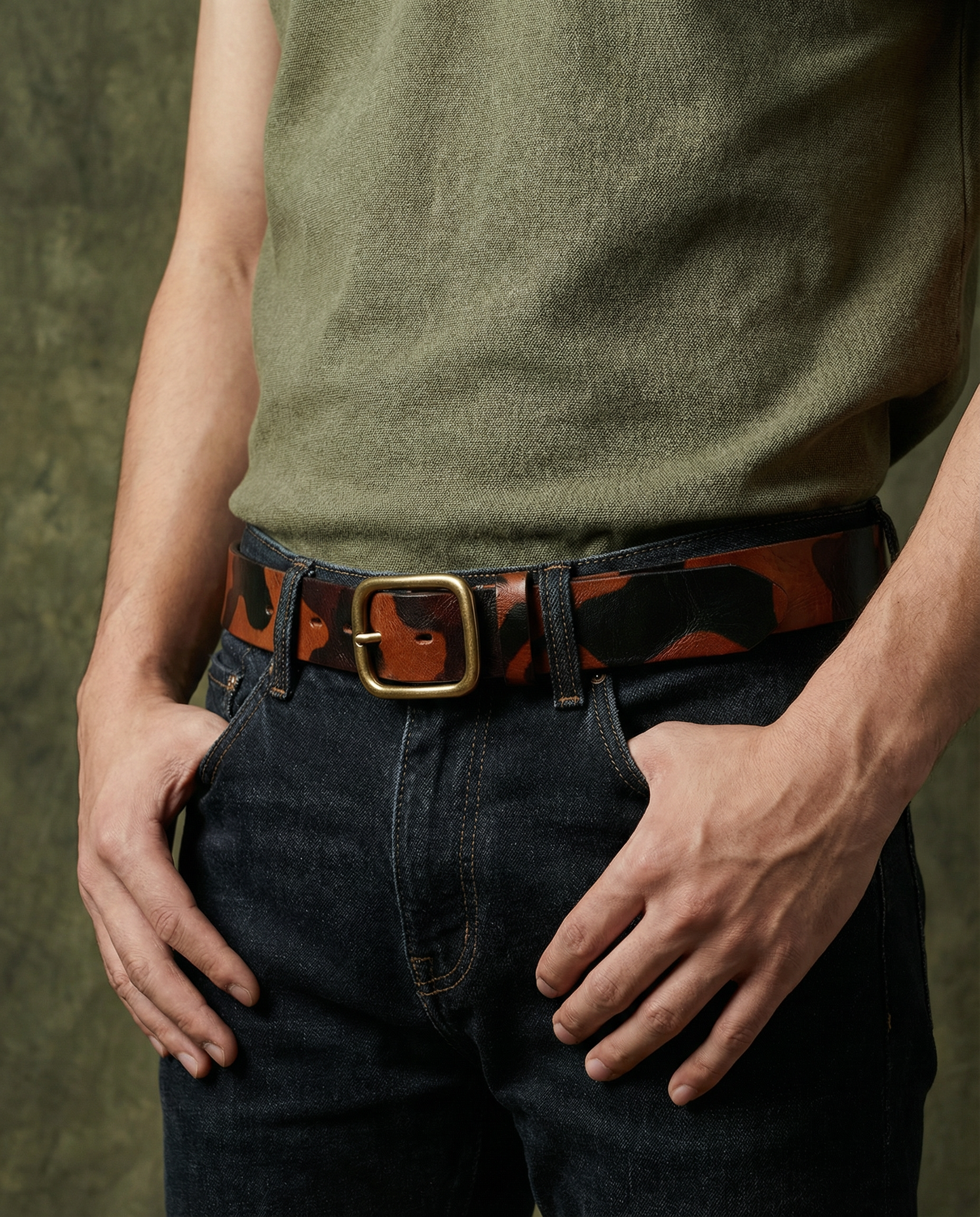 The Foreman Cowhide Belt