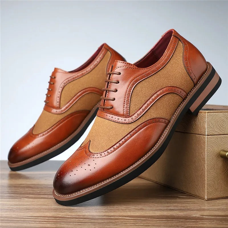 Regent Two-Tone Brogue Oxfords
