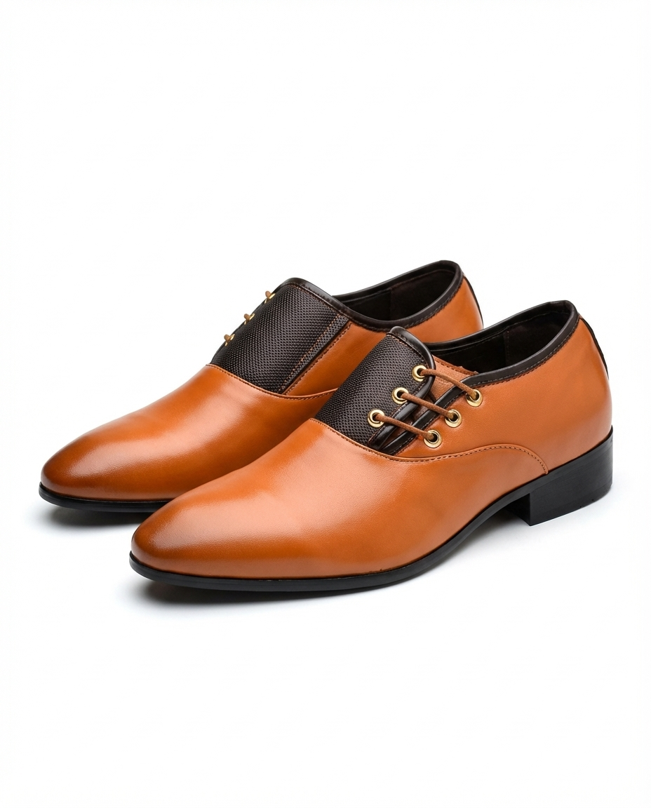 Classic Men's Leather Oxford Dress Shoes
