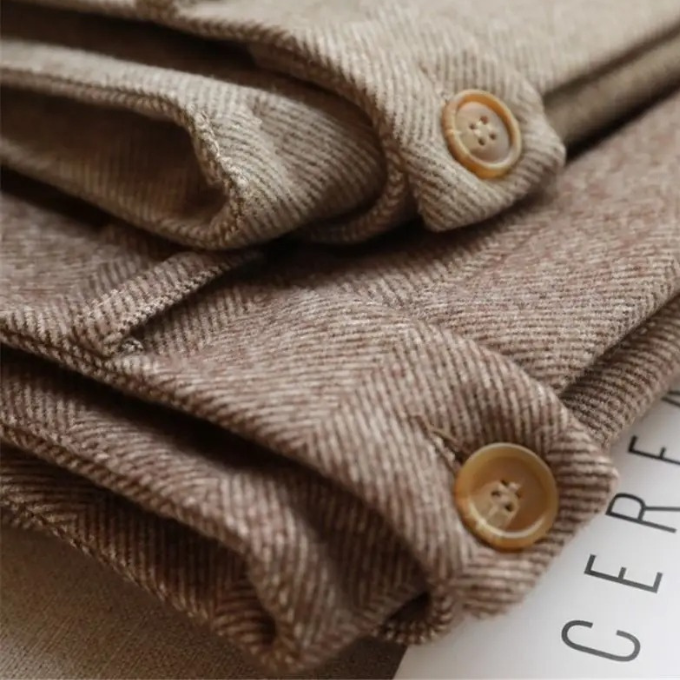 Harrow Herringbone Wool Trousers