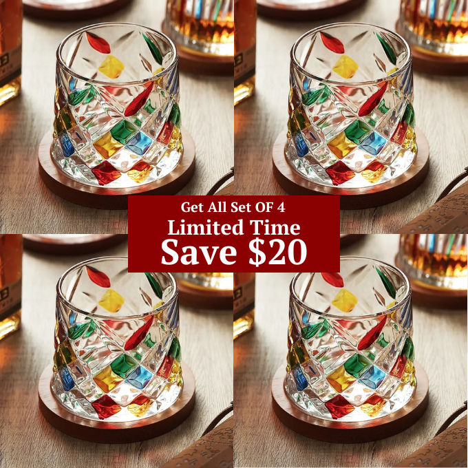 Mosaic Crystal Rotating Tumbler