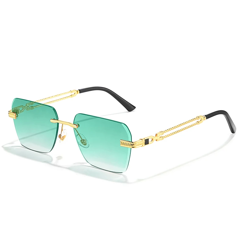 Chainlink Rimless Sunglasses