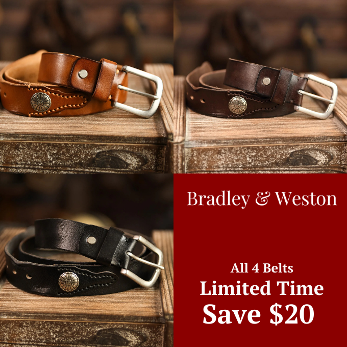 Sierra Heritage 100% Cowhide Belt