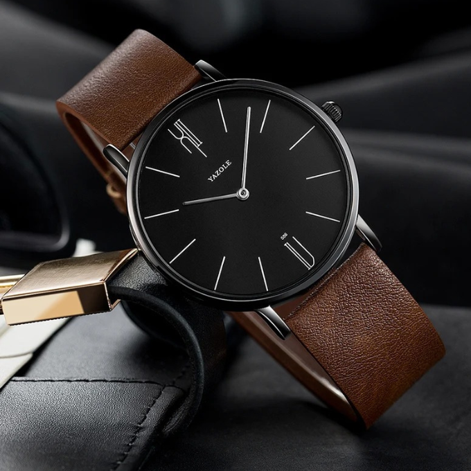 The Sterling Cowhide Watch