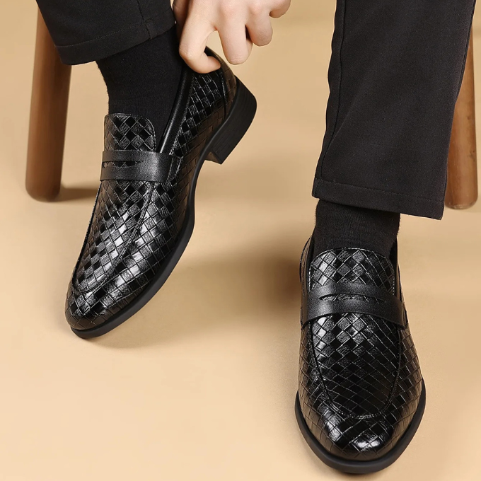 The Corté Weave Leather Loafers