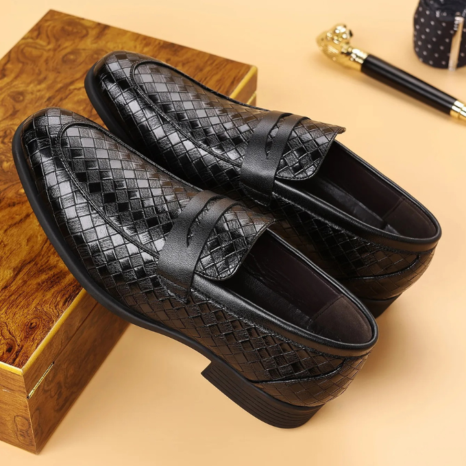 The Corté Weave Leather Loafers