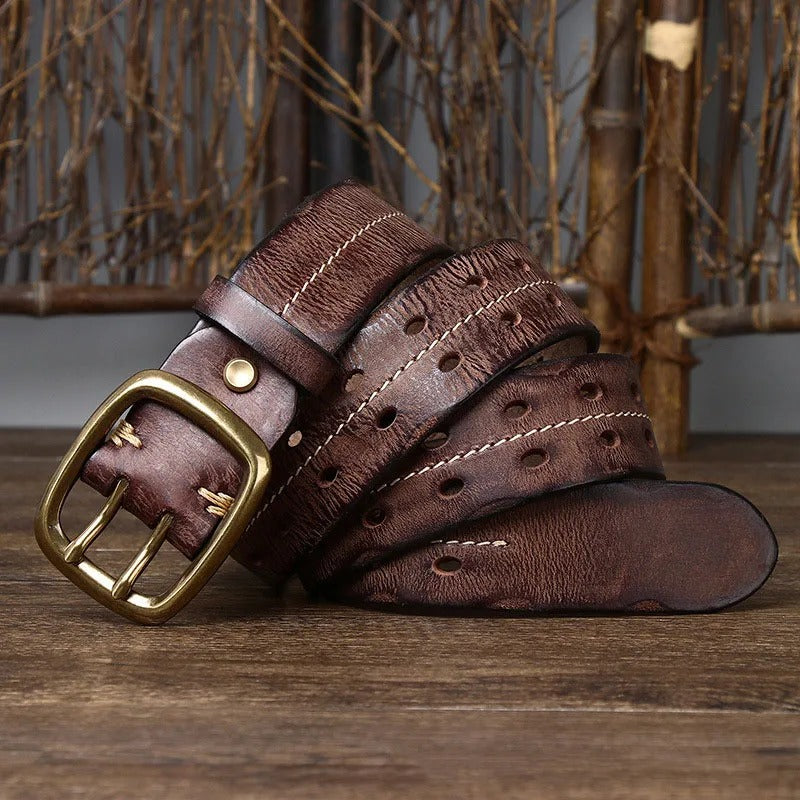 The Outrider Cowhide Belt