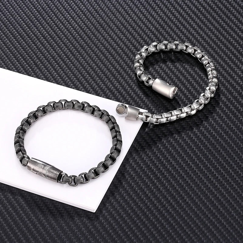 Men's Chain And Link Bracelet