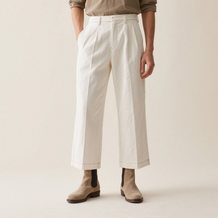 Emberline Wide-Leg Chinos