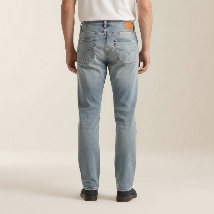 Classic Blue Straight-Leg Jeans