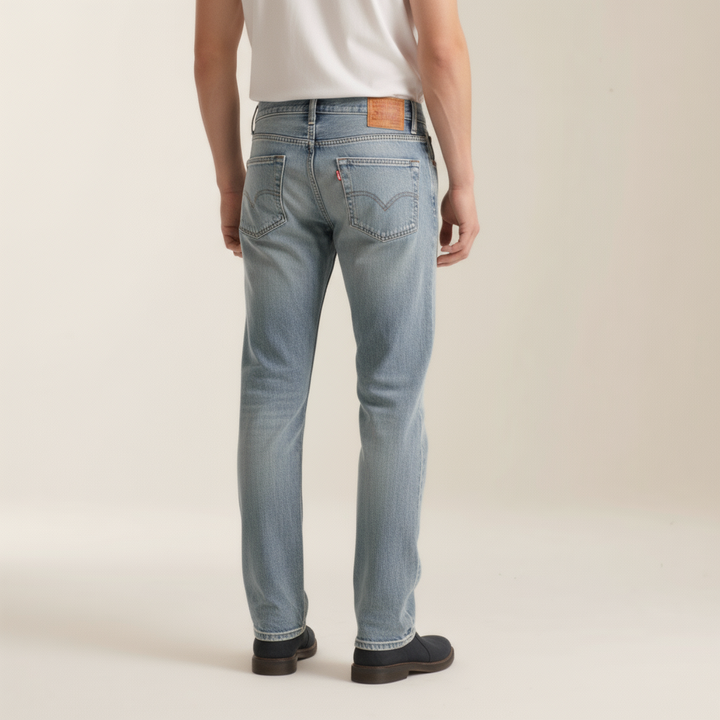 Classic Blue Straight-Leg Jeans