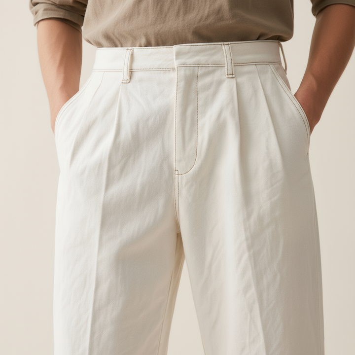 Emberline Wide-Leg Chinos