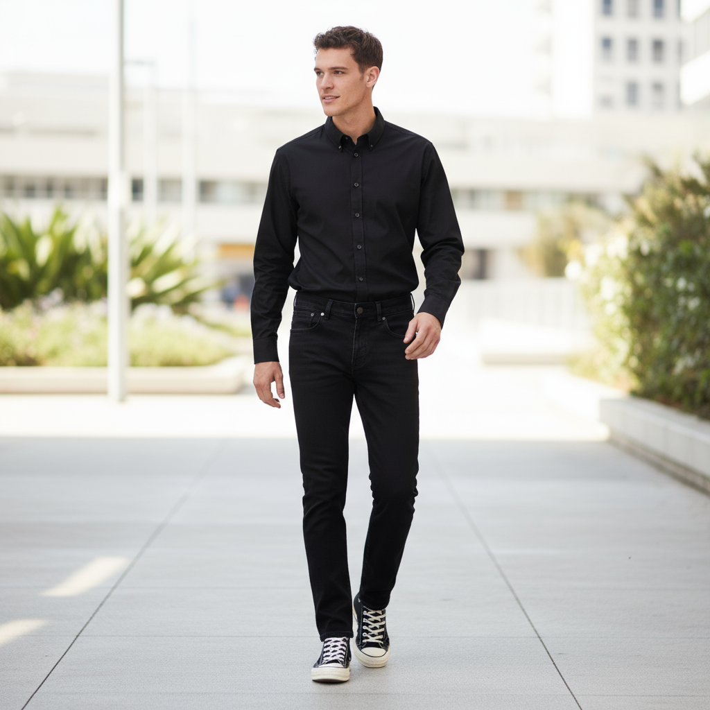 Midnight Edge Black Jeans