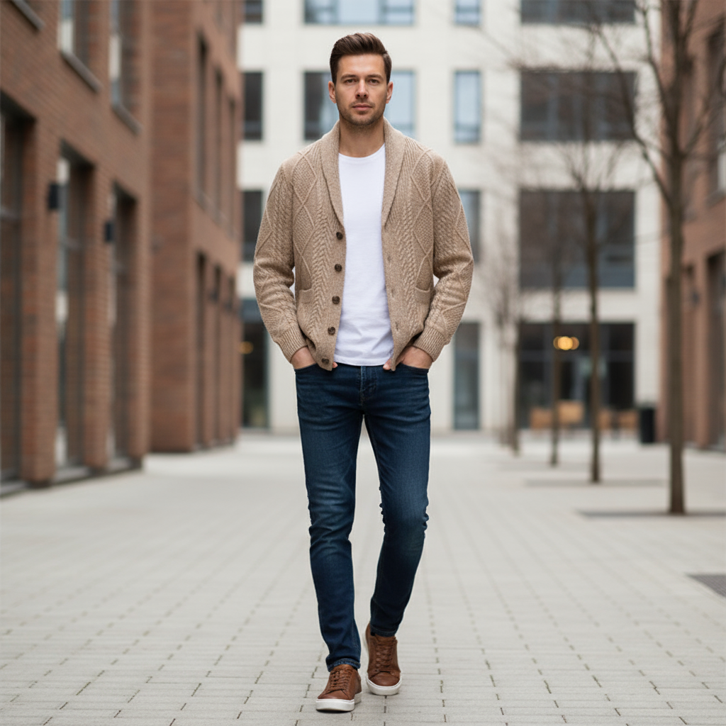 The Mason Knitted Wool Cardigan