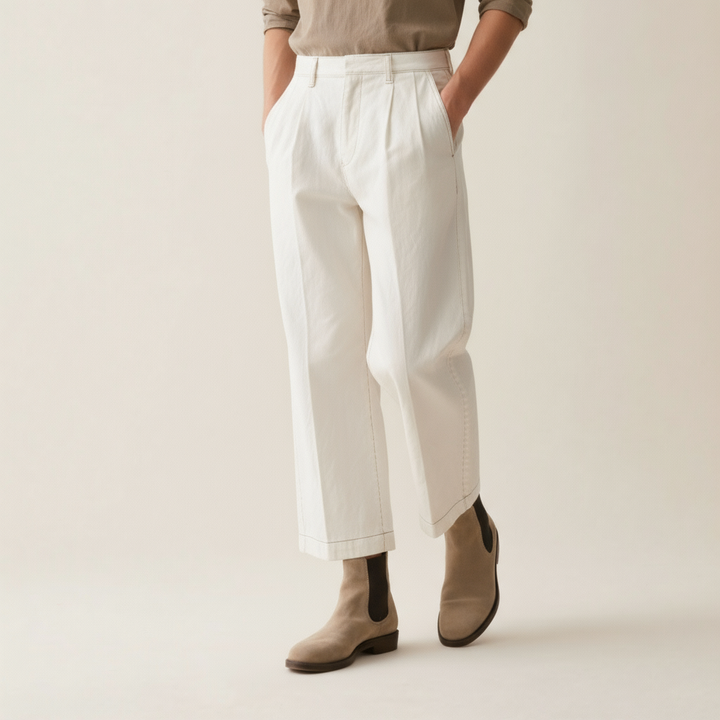 Emberline Wide-Leg Chinos