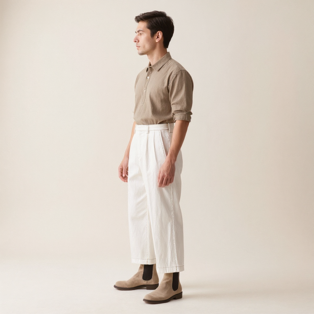 Emberline Wide-Leg Chinos