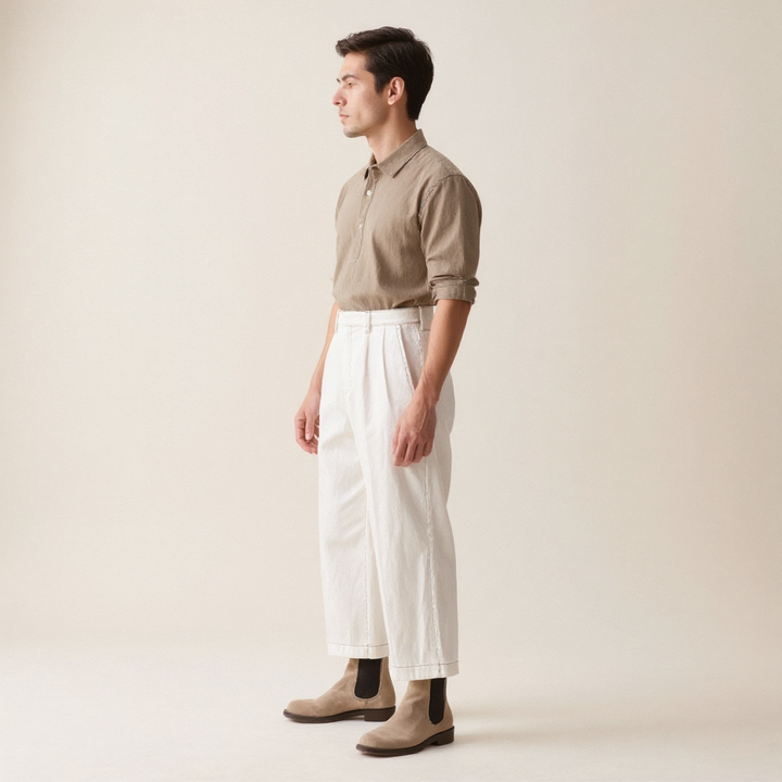 Emberline Wide-Leg Chinos