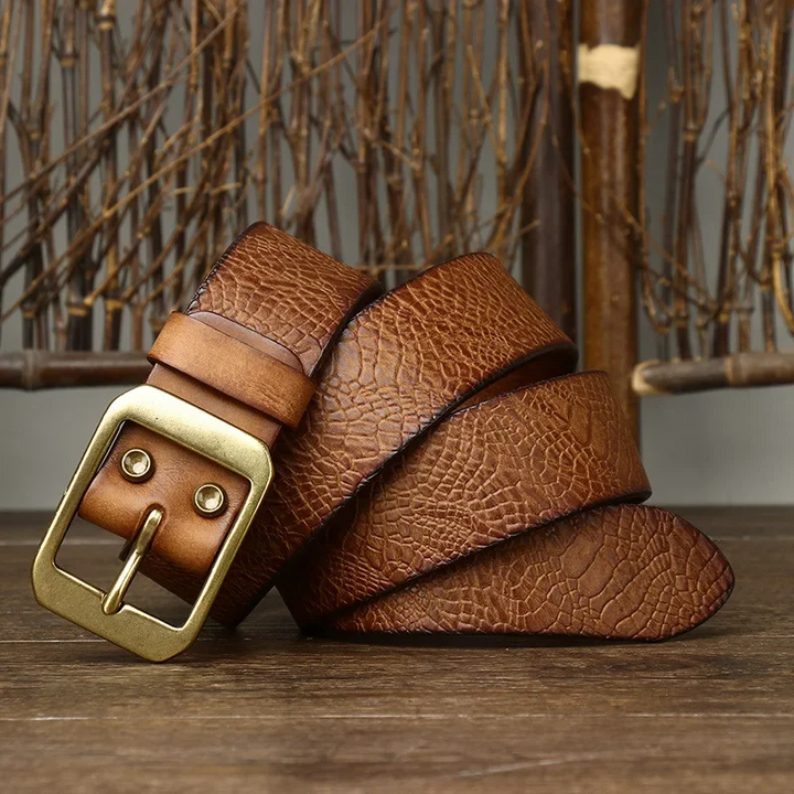 Handcrafted Artisan Cowhide Belt