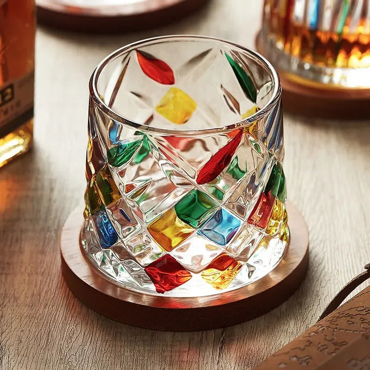 Mosaic Crystal Rotating Tumbler