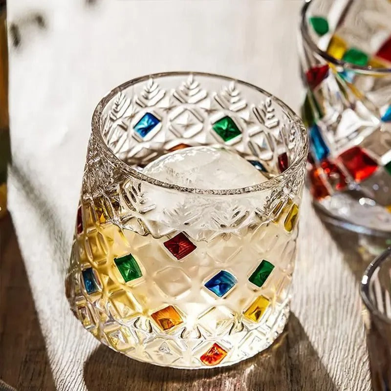 Mosaic Crystal Rotating Tumbler