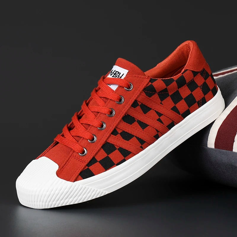 Charlie's Checkered Classic Sneakers