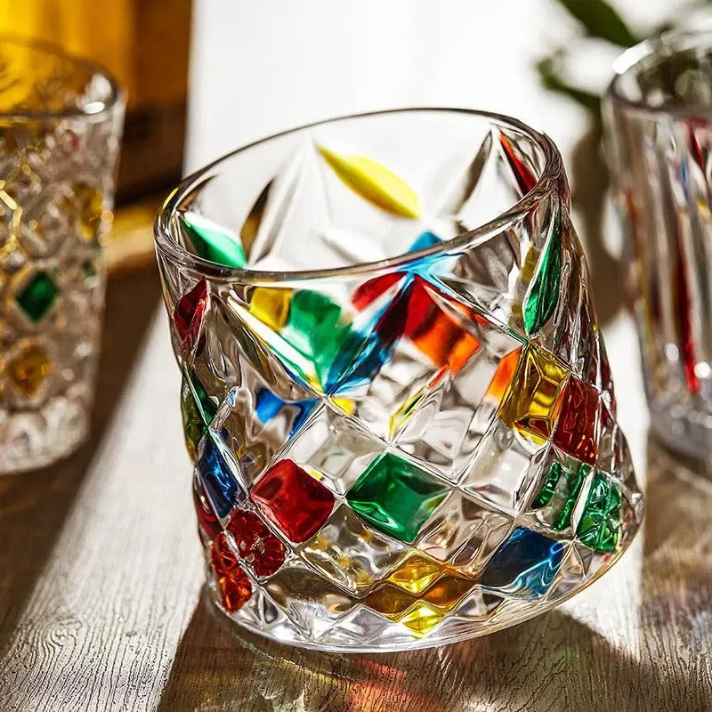 Mosaic Crystal Rotating Tumbler