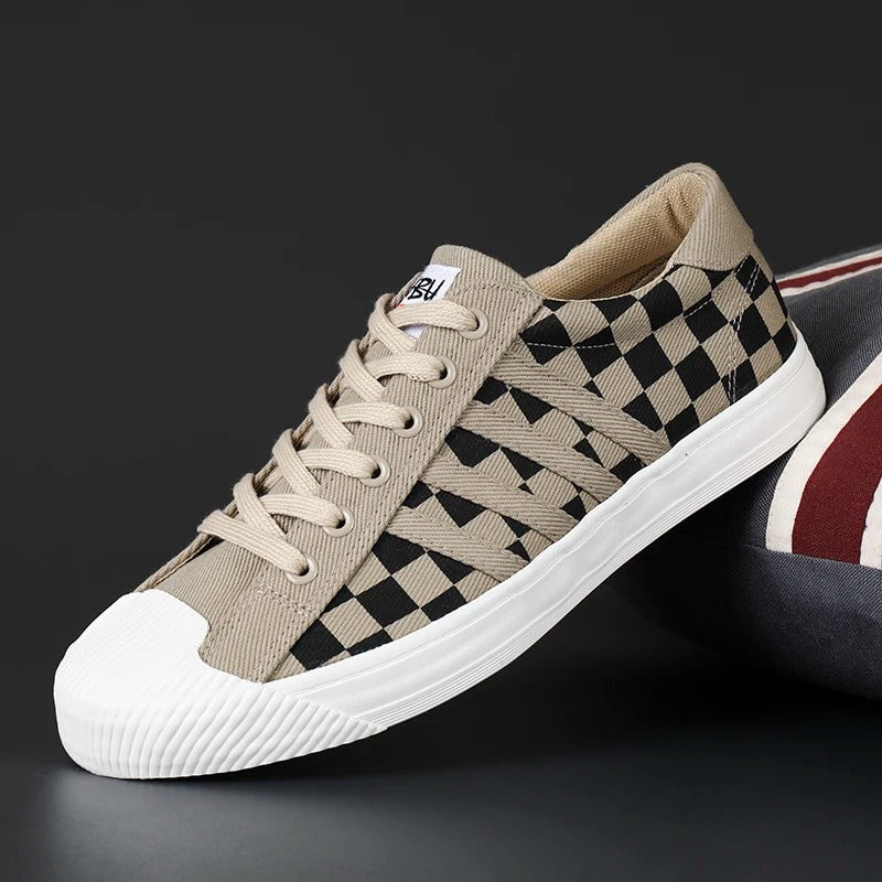 Charlie's Checkered Classic Sneakers