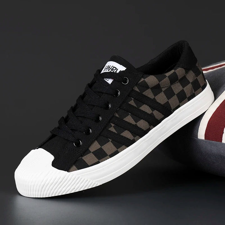 Charlie's Checkered Classic Sneakers