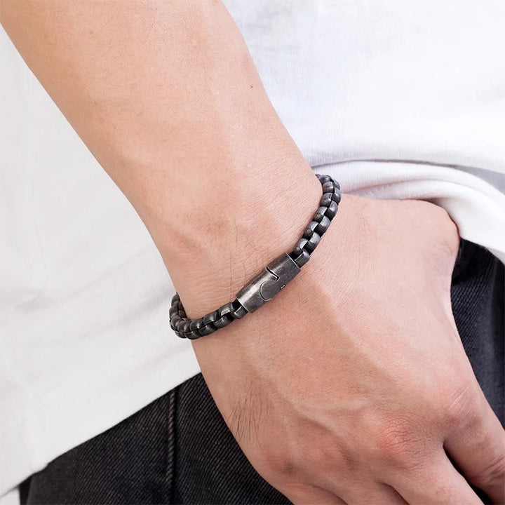 Men's Chain And Link Bracelet